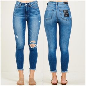 Paige Denim - Margot Crop in Alessio Destructed Petite
